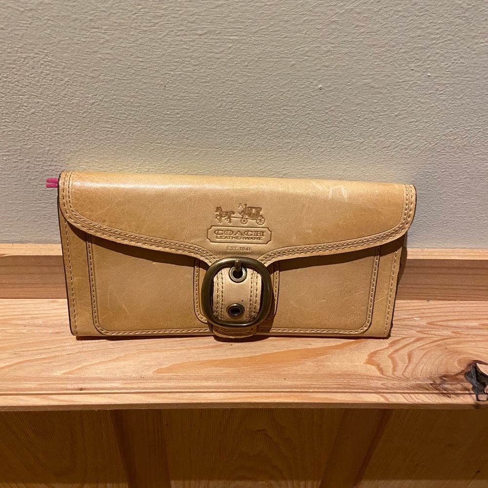 Authentic Leather Coach Wallat - image 3